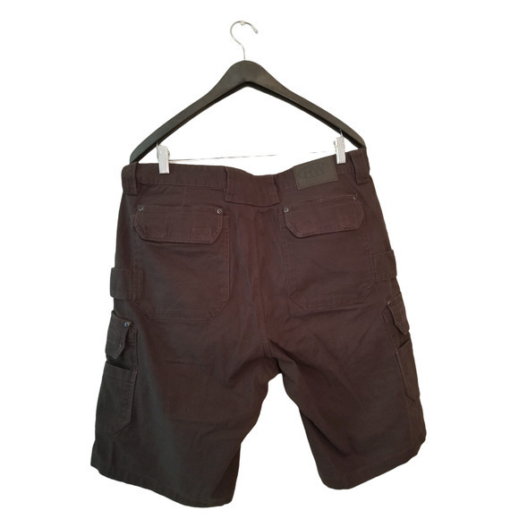 RW Rugged‎ Wear Men's Flex Cargo Shorts Brown Size 36Wx22L, Inseam 11 in - Picture 2 of 8